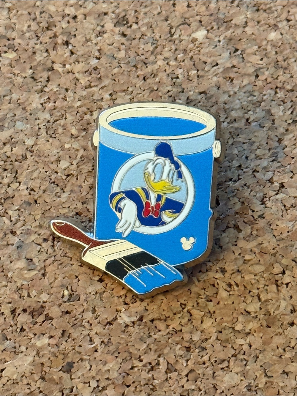 Disney Donald Duck with paint can and paint brush - hidden Mickey - 2012